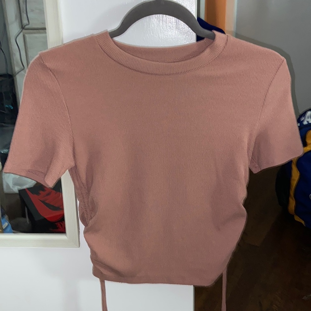 ruched baby tee
